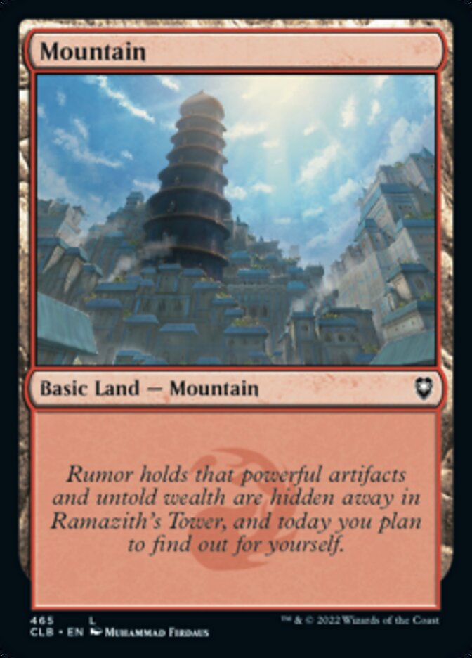 Mountain (465) [Commander Legends: Battle for Baldur's Gate] | Jomio and Rueliete's Cards and Comics
