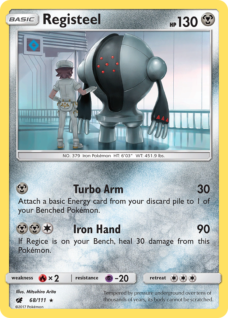 Registeel (68/111) [Sun & Moon: Crimson Invasion] | Jomio and Rueliete's Cards and Comics
