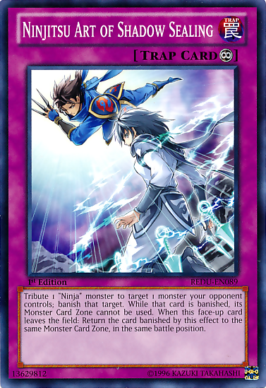 Ninjitsu Art of Shadow Sealing [REDU-EN089] Common | Jomio and Rueliete's Cards and Comics