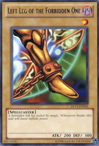 Left Leg of the Forbidden One (Purple) [DL11-EN003] Rare | Jomio and Rueliete's Cards and Comics