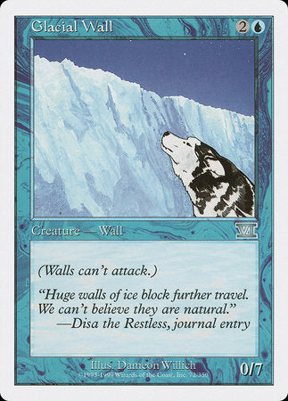 Glacial Wall [Classic Sixth Edition] | Jomio and Rueliete's Cards and Comics