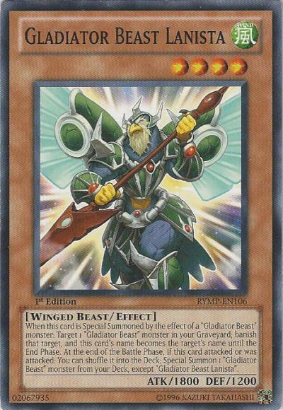 Gladiator Beast Lanista [RYMP-EN106] Common | Jomio and Rueliete's Cards and Comics