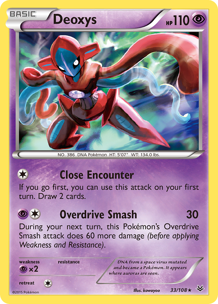 Deoxys (33/108) [XY: Roaring Skies] | Jomio and Rueliete's Cards and Comics