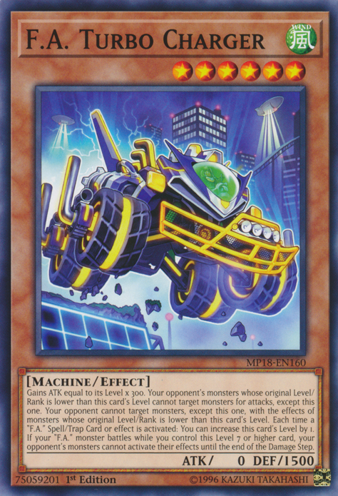 F.A. Turbo Charger [MP18-EN160] Common | Jomio and Rueliete's Cards and Comics