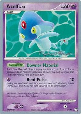 Azelf LV.50 (4/123) (Happy Luck - Mychael Bryan) [World Championships 2010] | Jomio and Rueliete's Cards and Comics