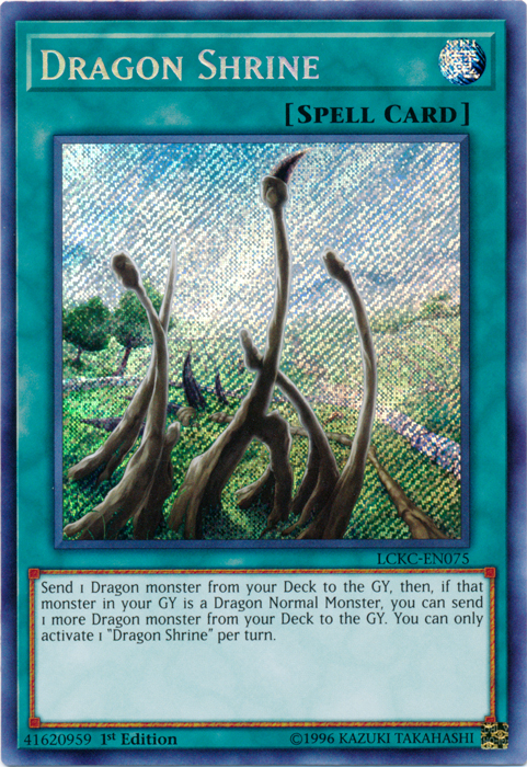 Dragon Shrine [LCKC-EN075] Secret Rare | Jomio and Rueliete's Cards and Comics