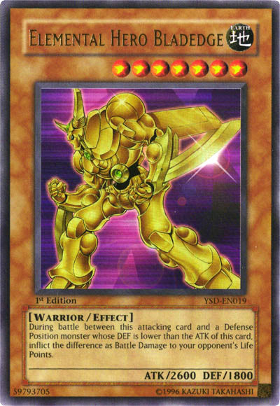 Elemental Hero Bladedge [YSD-EN019] Ultra Rare | Jomio and Rueliete's Cards and Comics