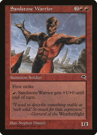 Sandstone Warrior [Tempest] | Jomio and Rueliete's Cards and Comics