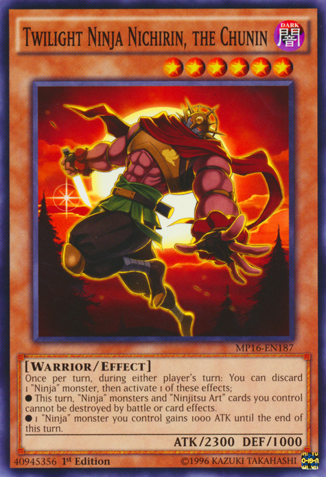 Twilight Ninja Nichirin, the Chunin [MP16-EN187] Common | Jomio and Rueliete's Cards and Comics