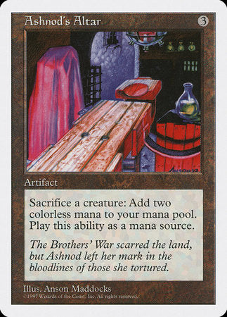 Ashnod's Altar [Fifth Edition] | Jomio and Rueliete's Cards and Comics