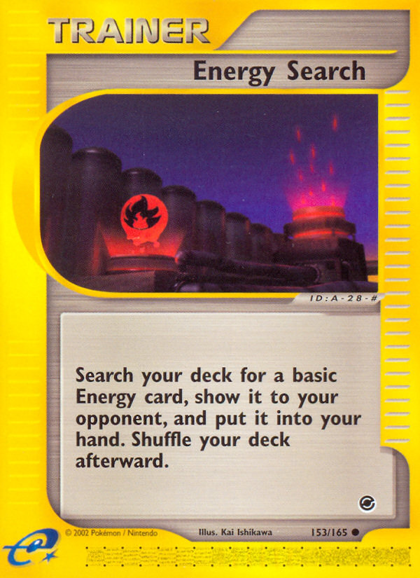 Energy Search (153/165) [Expedition: Base Set] | Jomio and Rueliete's Cards and Comics