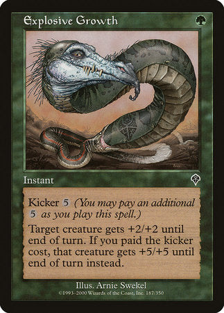Explosive Growth [Invasion] | Jomio and Rueliete's Cards and Comics