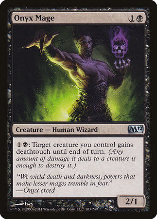 Onyx Mage [Magic 2012] | Jomio and Rueliete's Cards and Comics
