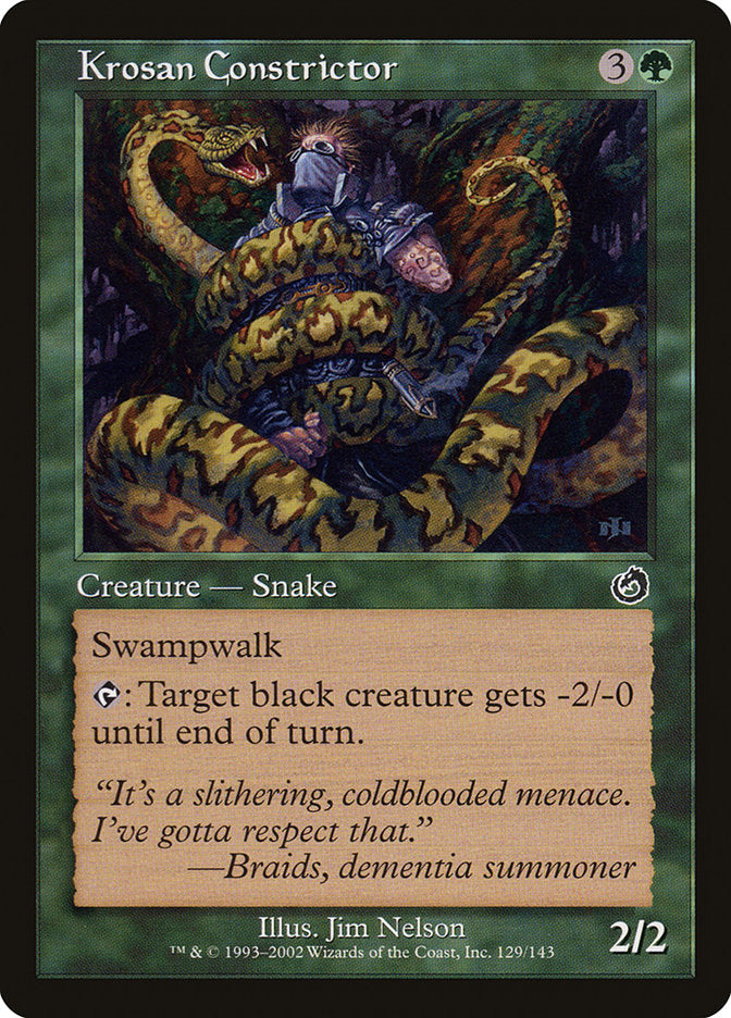 Krosan Constrictor [Torment] | Jomio and Rueliete's Cards and Comics