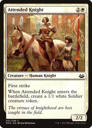 Attended Knight [Modern Masters 2017] | Jomio and Rueliete's Cards and Comics