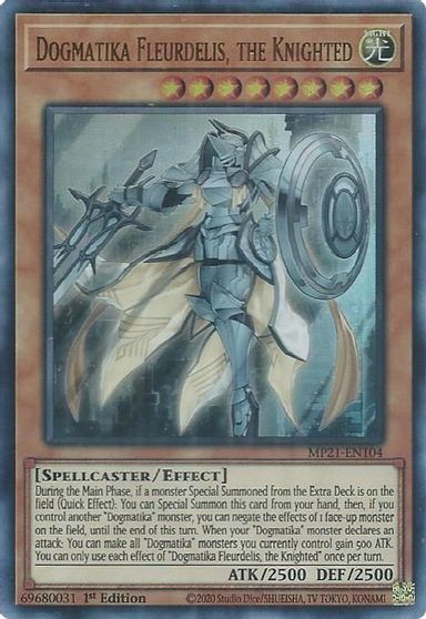 Dogmatika Fleurdelis, the Knighted [MP21-EN104] Ultra Rare | Jomio and Rueliete's Cards and Comics