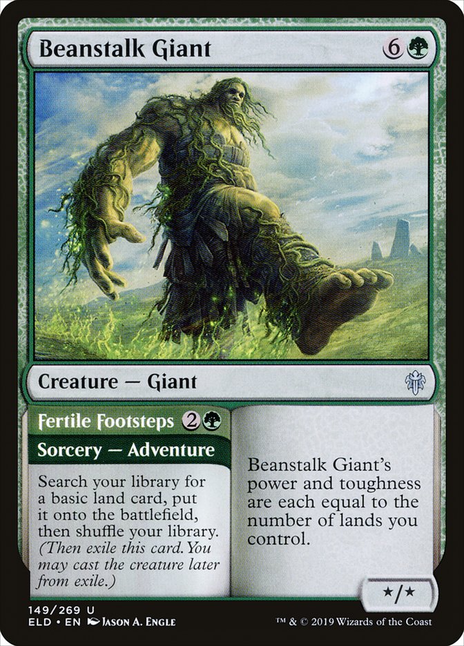 Beanstalk Giant // Fertile Footsteps [Throne of Eldraine] | Jomio and Rueliete's Cards and Comics