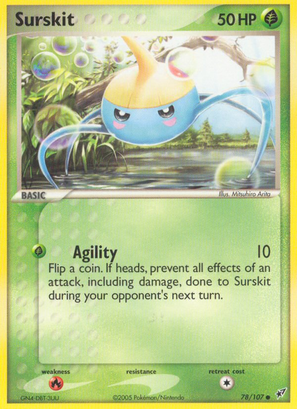 Surskit (78/107) [EX: Deoxys] | Jomio and Rueliete's Cards and Comics