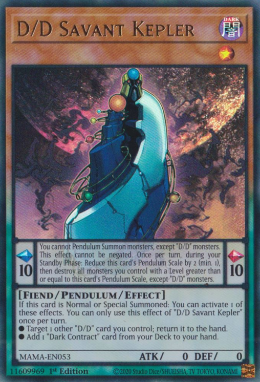D/D Savant Kepler [MAMA-EN053] Ultra Rare | Jomio and Rueliete's Cards and Comics