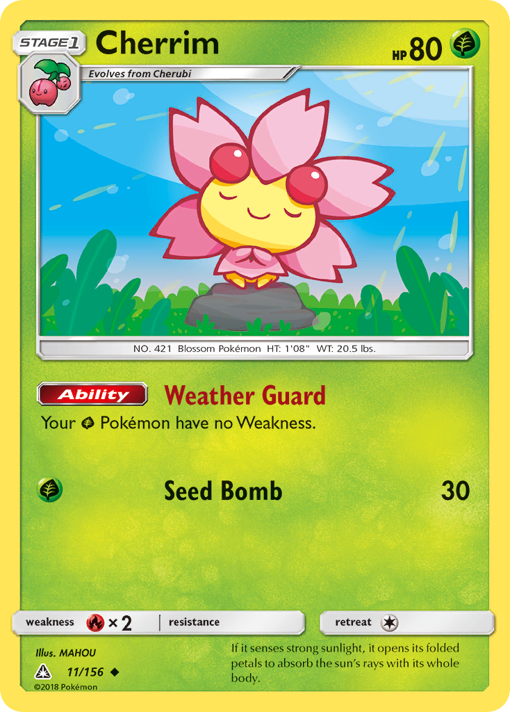 Cherrim (11/156) [Sun & Moon: Ultra Prism] | Jomio and Rueliete's Cards and Comics