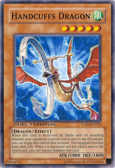 Handcuffs Dragon [DTP1-EN025] Common | Jomio and Rueliete's Cards and Comics