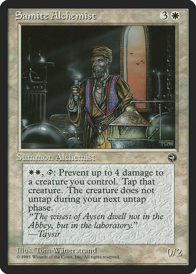 Samite Alchemist (Taysir Flavor Text) [Homelands] | Jomio and Rueliete's Cards and Comics