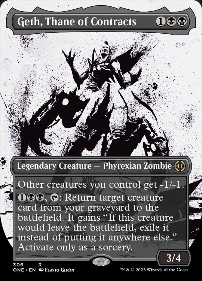 Geth, Thane of Contracts (Borderless Ichor) [Phyrexia: All Will Be One] | Jomio and Rueliete's Cards and Comics