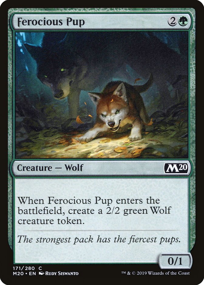 Ferocious Pup [Core Set 2020] | Jomio and Rueliete's Cards and Comics