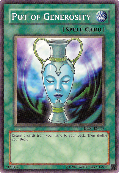 Pot of Generosity [DR04-EN043] Common | Jomio and Rueliete's Cards and Comics