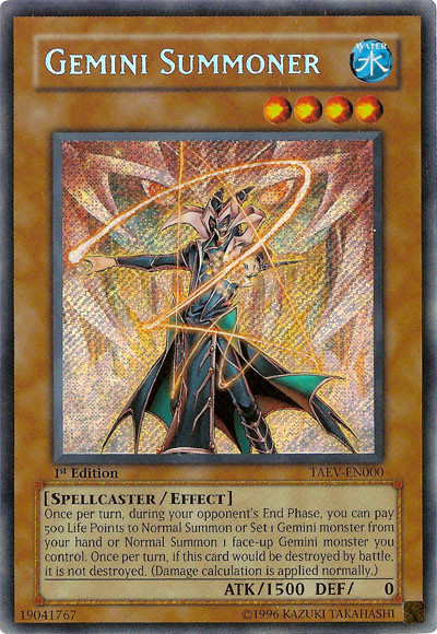 Gemini Summoner [TAEV-EN000] Secret Rare | Jomio and Rueliete's Cards and Comics