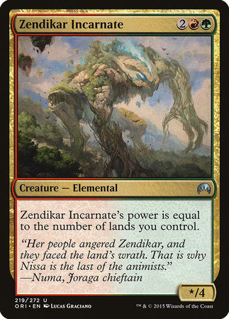 Zendikar Incarnate [Magic Origins] | Jomio and Rueliete's Cards and Comics