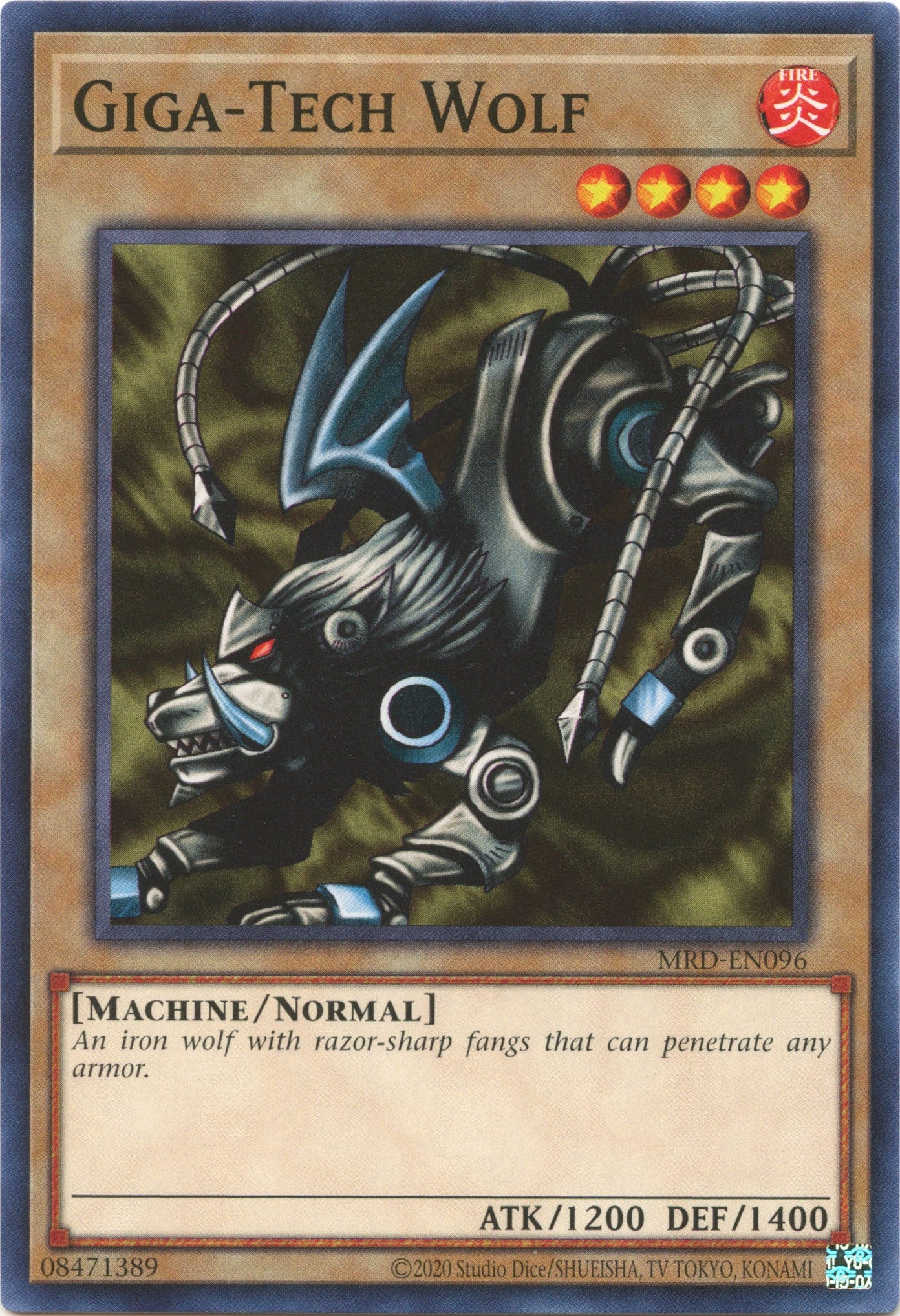 Giga-Tech Wolf (25th Anniversary) [MRD-EN096] Common | Jomio and Rueliete's Cards and Comics