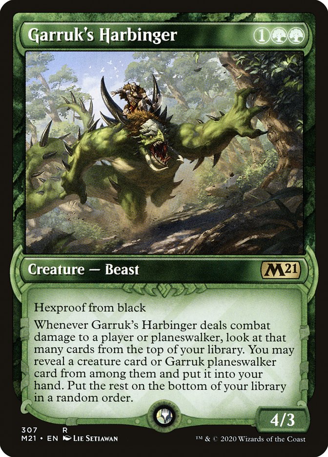 Garruk's Harbinger (Showcase) [Core Set 2021] | Jomio and Rueliete's Cards and Comics