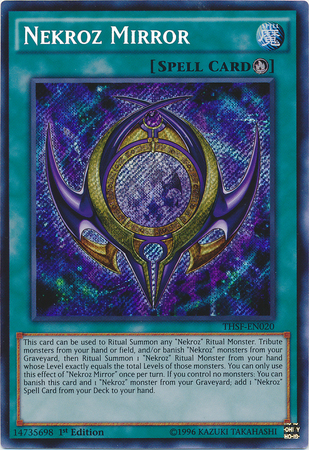 Nekroz Mirror [THSF-EN020] Secret Rare | Jomio and Rueliete's Cards and Comics
