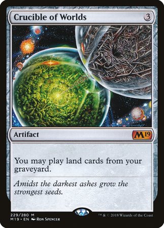 Crucible of Worlds [Core Set 2019] | Jomio and Rueliete's Cards and Comics