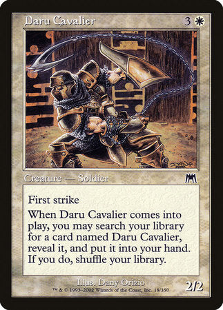 Daru Cavalier [Onslaught] | Jomio and Rueliete's Cards and Comics