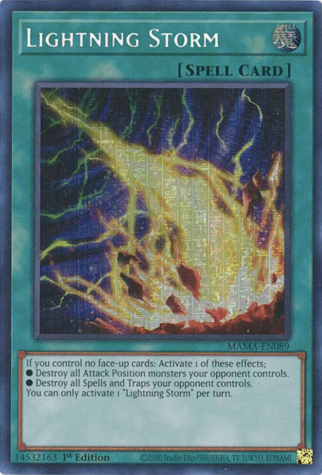 Lightning Storm [MAMA-EN089] Ultra Pharaoh's Rare | Jomio and Rueliete's Cards and Comics