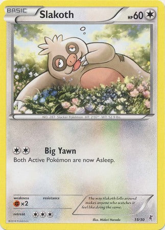 Slakoth (15/30) [XY: Trainer Kit 1 - Bisharp] | Jomio and Rueliete's Cards and Comics