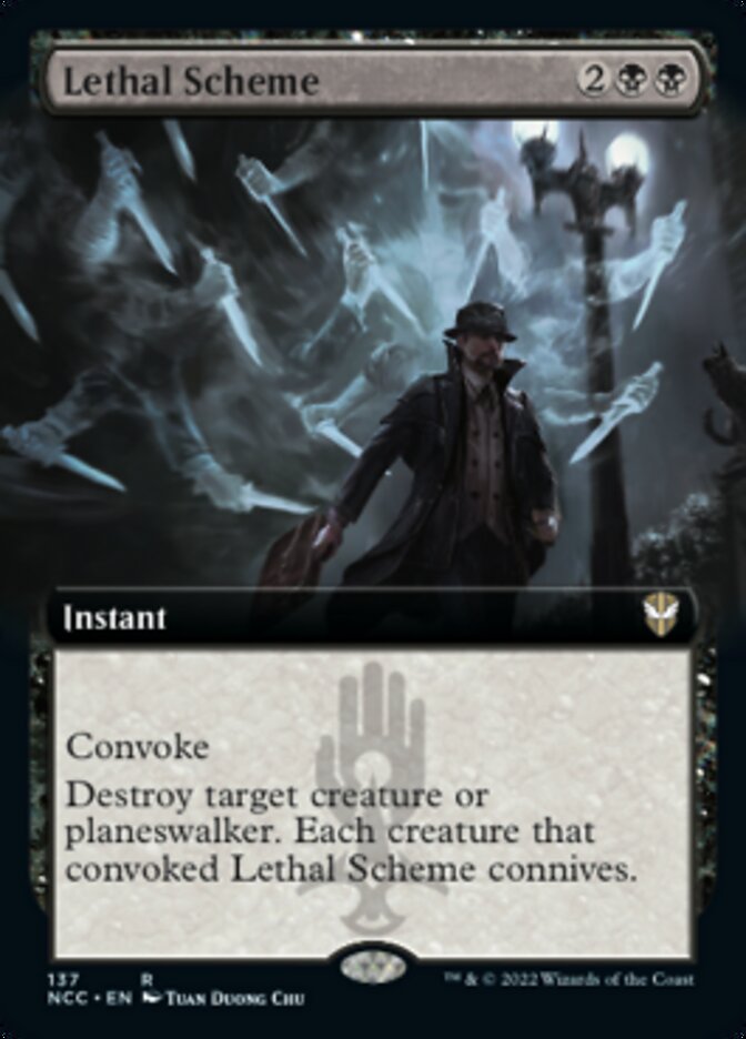 Lethal Scheme (Extended Art) [Streets of New Capenna Commander] | Jomio and Rueliete's Cards and Comics