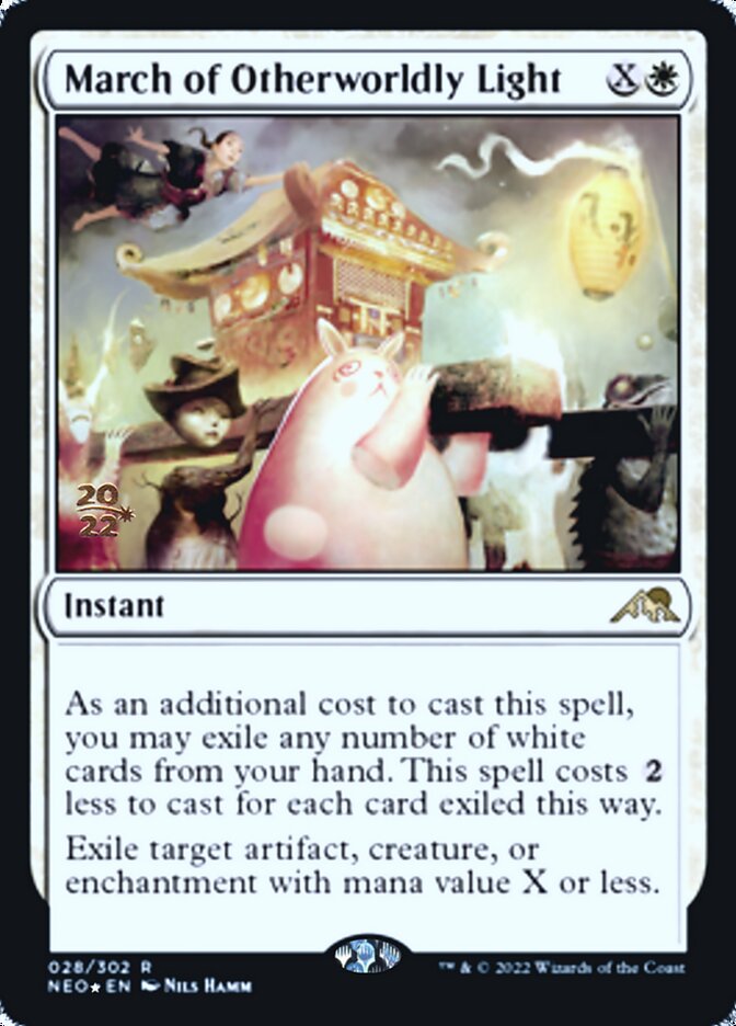 March of Otherworldly Light [Kamigawa: Neon Dynasty Prerelease Promos] | Jomio and Rueliete's Cards and Comics