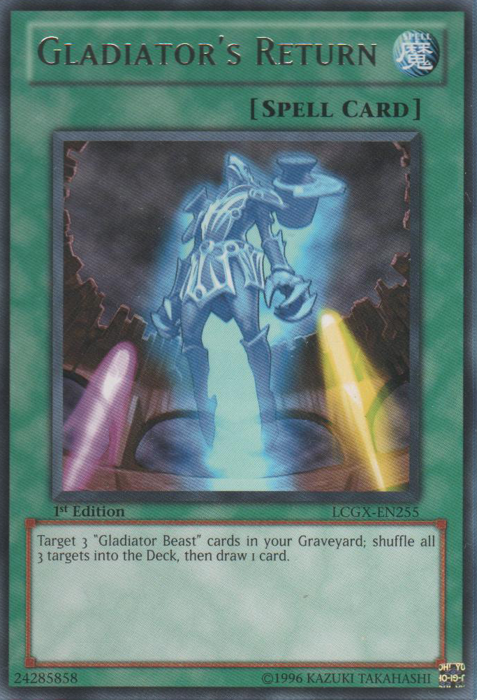 Gladiator's Return [LCGX-EN255] Rare | Jomio and Rueliete's Cards and Comics