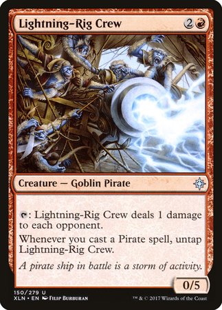 Lightning-Rig Crew [Ixalan] | Jomio and Rueliete's Cards and Comics