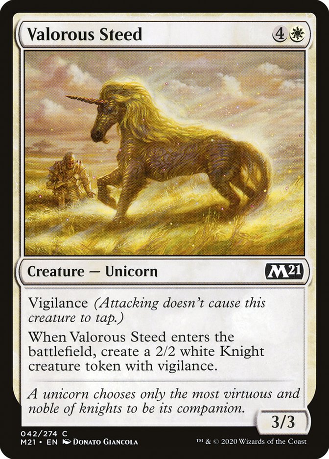 Valorous Steed [Core Set 2021] | Jomio and Rueliete's Cards and Comics