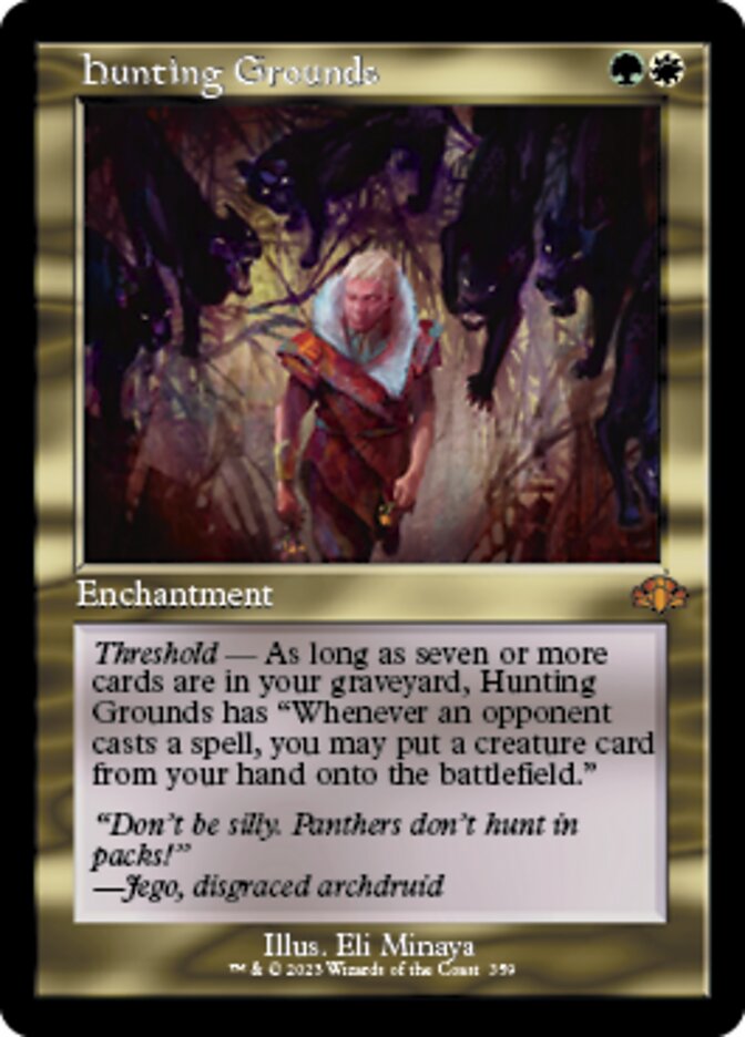 Hunting Grounds (Retro) [Dominaria Remastered] | Jomio and Rueliete's Cards and Comics
