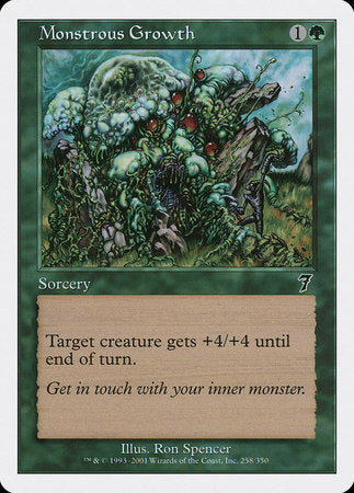 Monstrous Growth [Seventh Edition] | Jomio and Rueliete's Cards and Comics