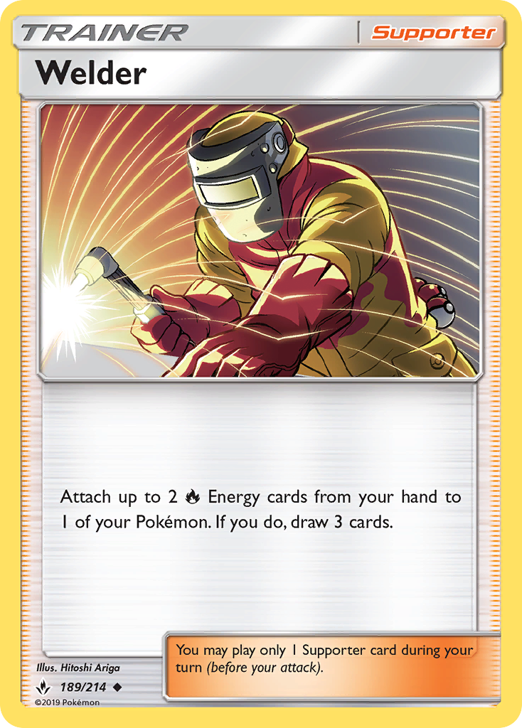 Welder (189/214) [Sun & Moon: Unbroken Bonds] | Jomio and Rueliete's Cards and Comics