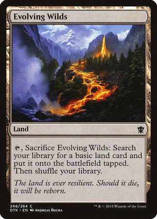 Evolving Wilds [Dragons of Tarkir] | Jomio and Rueliete's Cards and Comics