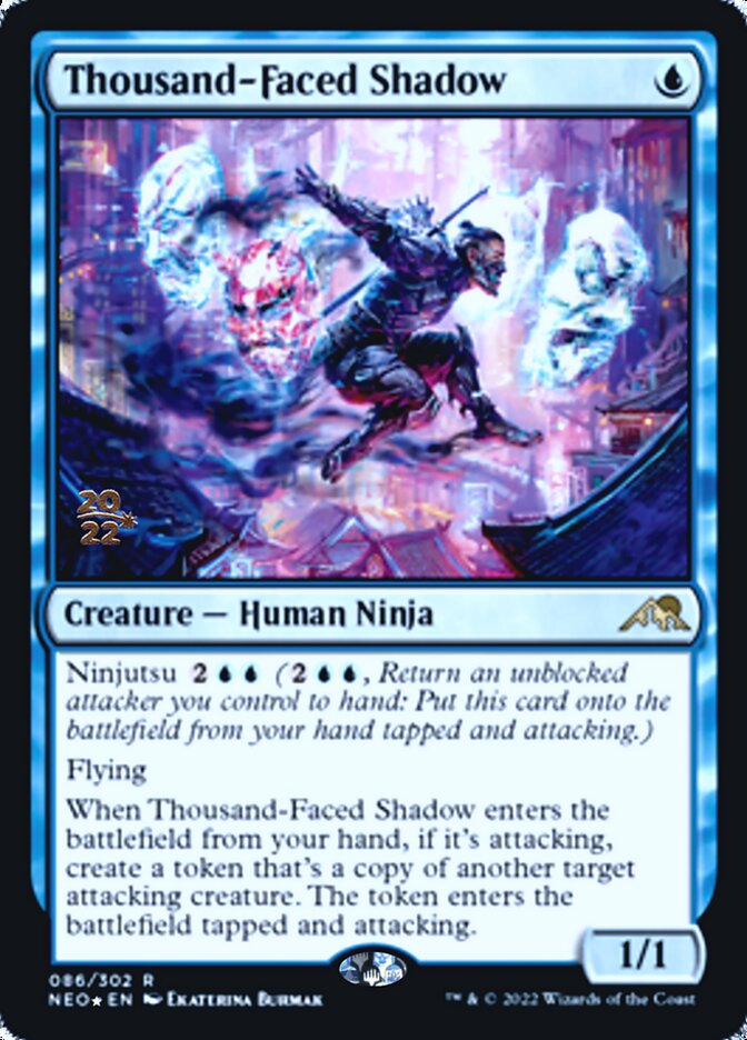 Thousand-Faced Shadow [Kamigawa: Neon Dynasty Prerelease Promos] | Jomio and Rueliete's Cards and Comics