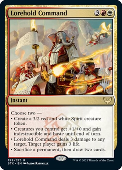 Lorehold Command (Promo Pack) [Strixhaven: School of Mages Promos] | Jomio and Rueliete's Cards and Comics
