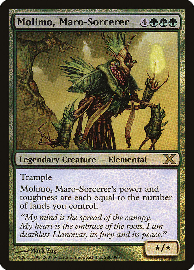 Molimo, Maro-Sorcerer (Premium Foil) [Tenth Edition] | Jomio and Rueliete's Cards and Comics